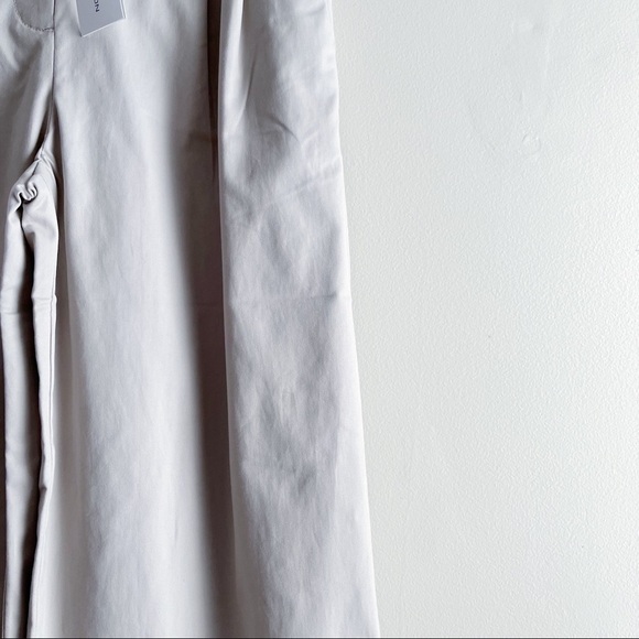 NWT French Connection • Macchiato Coltrane Wide Leg Cropped Cotton Trousers Sz 0 - Picture 6 of 14